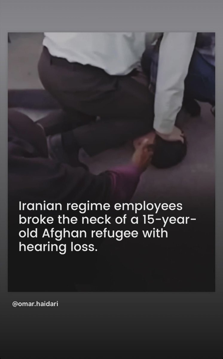 Another reason to hate and abhor the Iranian authorities, there double standard in defending Palestinians while abusing the Afghan immigrants, SHAME on YOU, and Shame on the Afghan authorities for staying numb #Afghanrefugees  #Afghanrights