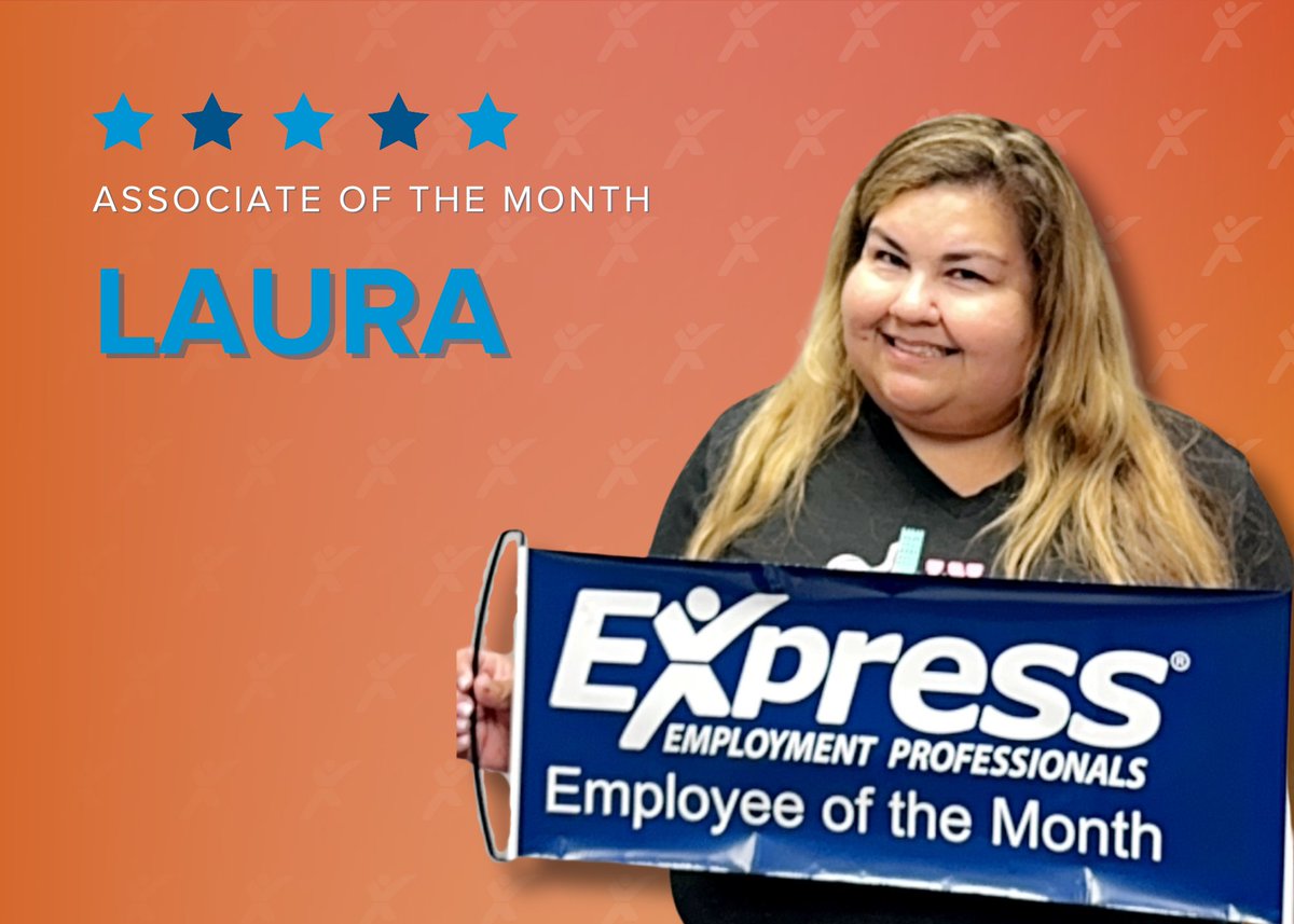 🌟 We are thrilled to honor Laura as our July Employee of the Month! 🌟

As our professional associate, Laura consistently goes above and beyond. Her dedication, expertise, and positive attitude make her truly amazing. We’re incredibly lucky to have her a part of the Express...
