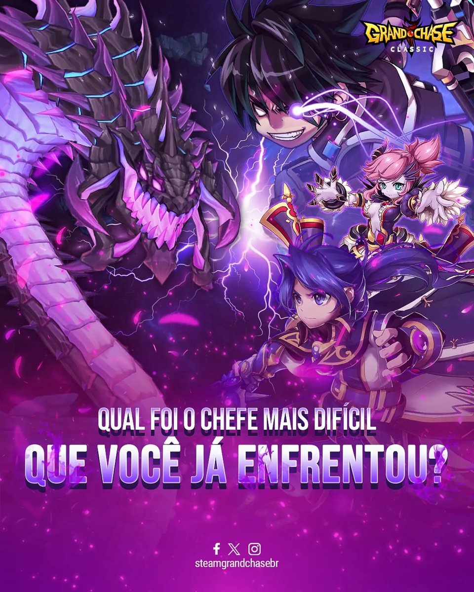 steamgrandchase's tweet photo. Sempre temos aquela luta contra algum chefe do #GrandChase que é a nossa favorita. 
💬E para você, qual o Boss mais difícil que você já enfrentou até hoje em #GrandChaseClassic ?

#grandchasebrasil #grandchasemobile #grandchasebr #gcc https://t.co/XAcLP413bR