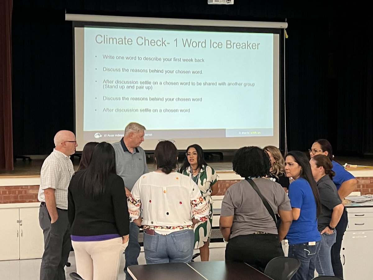EPISDWeallcount's tweet photo. Professional Learning Community working hard to the year off right. Great job Special Education coaches!
#weallcount #itstartswithus @DsayavedraEPISD @Al_Garcia_EPISD @VReyes_CI https://t.co/CKN6RqK4Xm