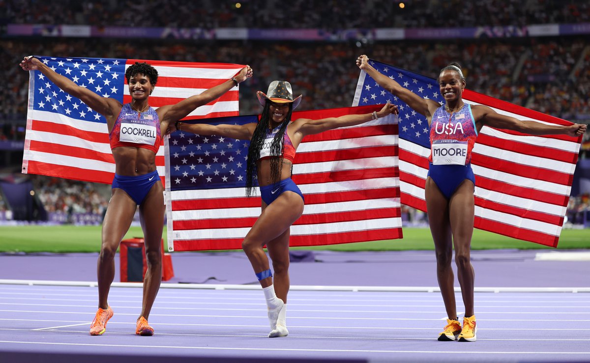 WorldAthletics's tweet photo. They did, they absolutely did.

#Paris2024 #Olympics https://t.co/udpH4W3W9Z