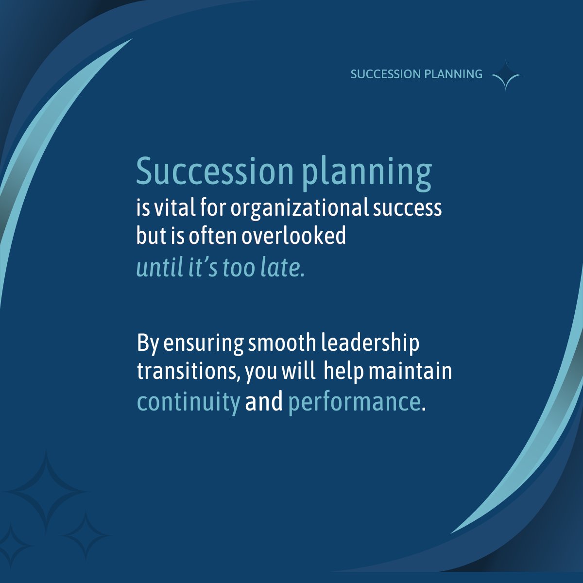 Succession planning in the C-suite is crucial for business continuity and success. Be proactive to ensure resilience and growth.

#Leadership #SuccessionPlanning #BusinessStrategy