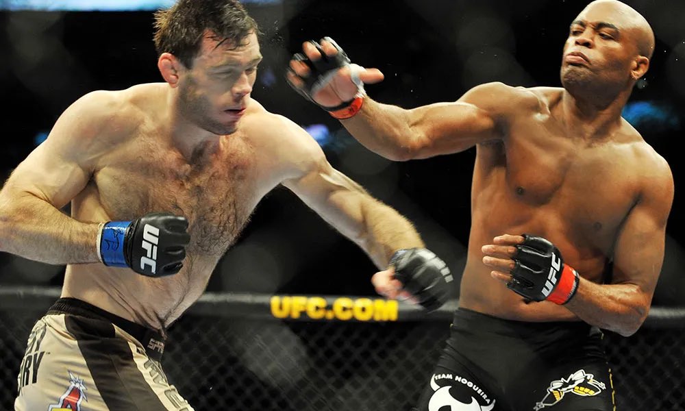 fanaticosMMAGT's tweet photo. Un 8 de agosto pero de 2009, Anderson Silva llevó a Forrest Griffin a la Matrix. KO para “The Spider” en el primer asalto. #UFC101 https://t.co/KKJKcjkLfp