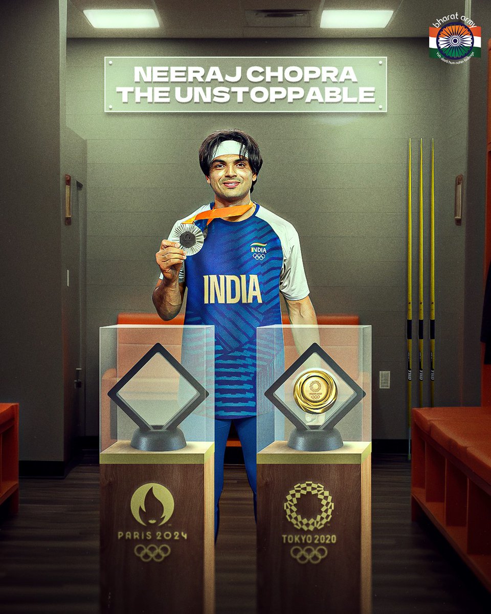 pr16pankaj's tweet photo. 🔥🫡 𝗚𝗼𝗹𝗱𝗲𝗻 𝗕𝗼𝘆 deliveres our first silver at #ParisOlympics.

📷 Getty • #NeerajChopra #JavelinThrow #Olympics    #Paris2024    #TeamIndia #BharatArmy #COTI🇮🇳  #OlympicGames #Olympics #NeerajChopra #NeerajChopraWinsGold #OlympicGames #Olympics https://t.co/2824mhhSfq