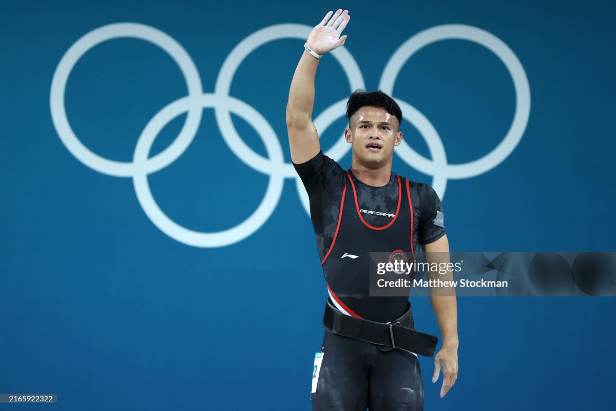WeightliftingID's tweet photo. Rizki Juniansyah.

That’s it. That’s the tweet.

#Paris2024 #Weightlifting https://t.co/NUQOhqSEQc