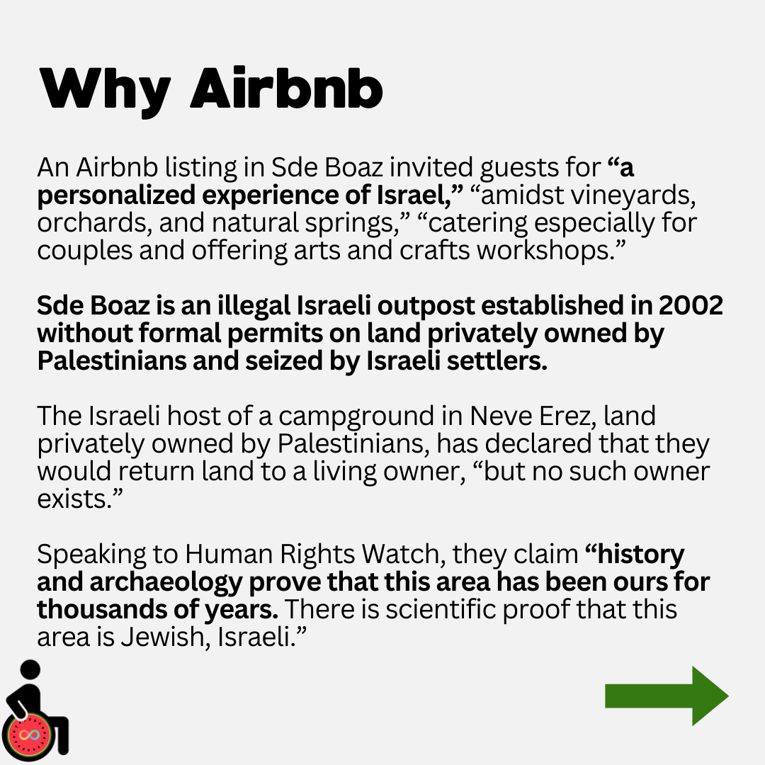 DisabilitDivest's tweet photo. We call on the @paralympics to end their partnerships with war profiteers including Airbnb, Intel, and Toyota.

#DisabilityDivest #StolenHomes #FreePalestine #Paralympics #Paris2024 https://t.co/O7MMrHOeA8