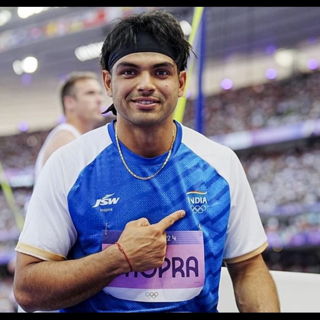 Venkz_creation's tweet photo. SILVER 🥈 Neeraj Chopra has done it again for India 🇮🇳   
Best throw of 89.45M 🔥

#NeerajChopra #ArshadNadeem #neeraj #javelinthrow #india #Hockey #CongratulationsIndia #OlympicGames #Olympics #Paris2024 #OlimpiadasParis2024 #vineeshphogat #HappyBirthdayMaheshBabu #Sreejesh https://t.co/tgRR04j04V