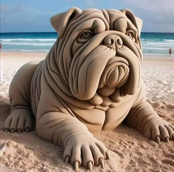 realbca's tweet photo. Bulldog Sand! https://t.co/uzi4h0GqRz