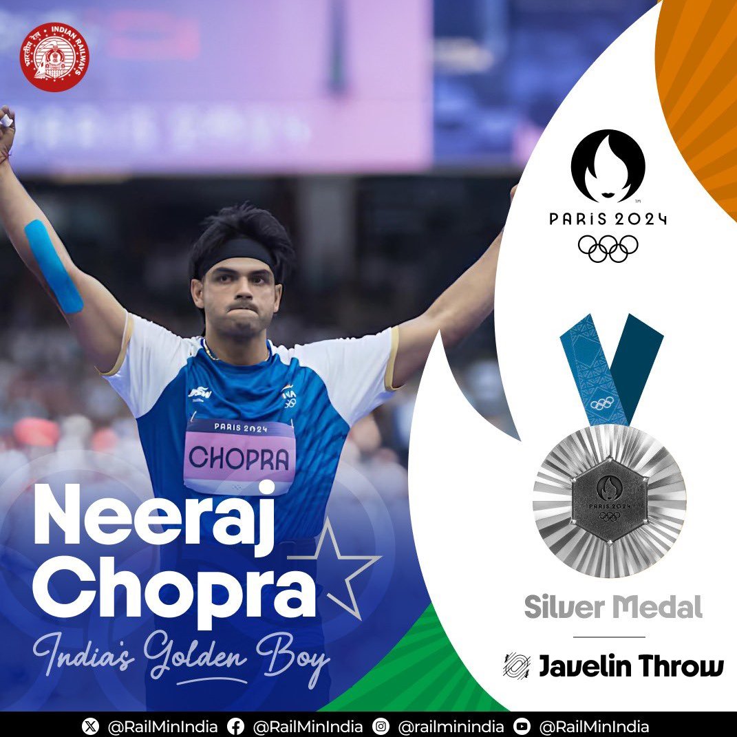 Garuda_Dhwaja's tweet photo. 🥈Great competition champ ! 

It's 1st Silver @ Paris 2024

#Silver  | #OlympicGames 
#GoldForLosAngeles2028 https://t.co/EZLVJerpvG