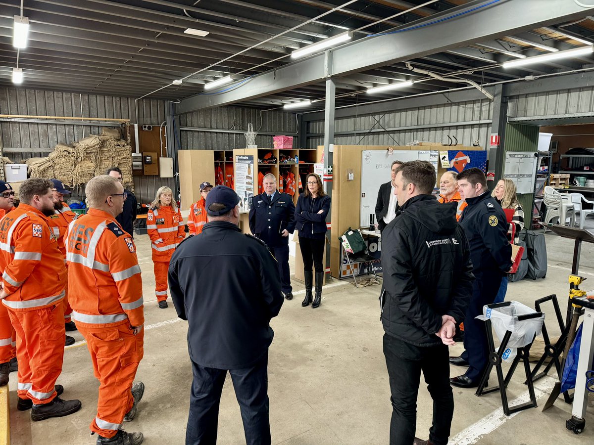 Terrific to join Emerg Services Minister Symes, UC John &amp; the team at <a href="/vicsesnews/">VICSES News</a> Kilmore Unit yesterday to announce the securing of land next to their existing site along with launching the design &amp; construction phases of the Unit’s new state-of-the-art headquarters due mid’26.