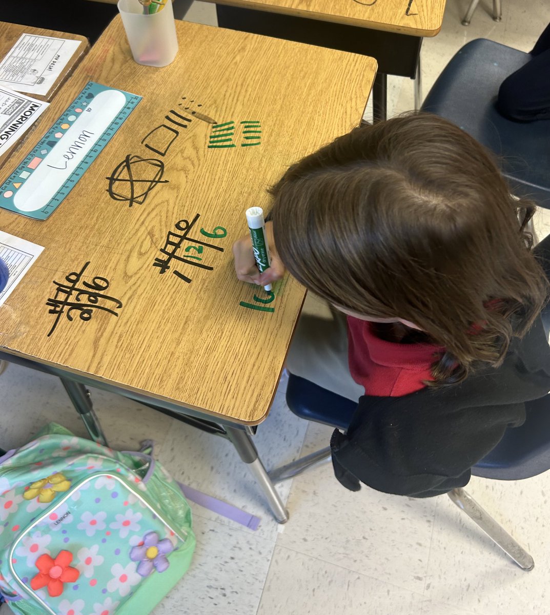 msjaimemcdonald's tweet photo. How many ways can you regroup 226 to represent it in different ways? These kiddos can tell you a few! @WESWildcats2 @FultonCoSchools https://t.co/E6U0TDHnFK