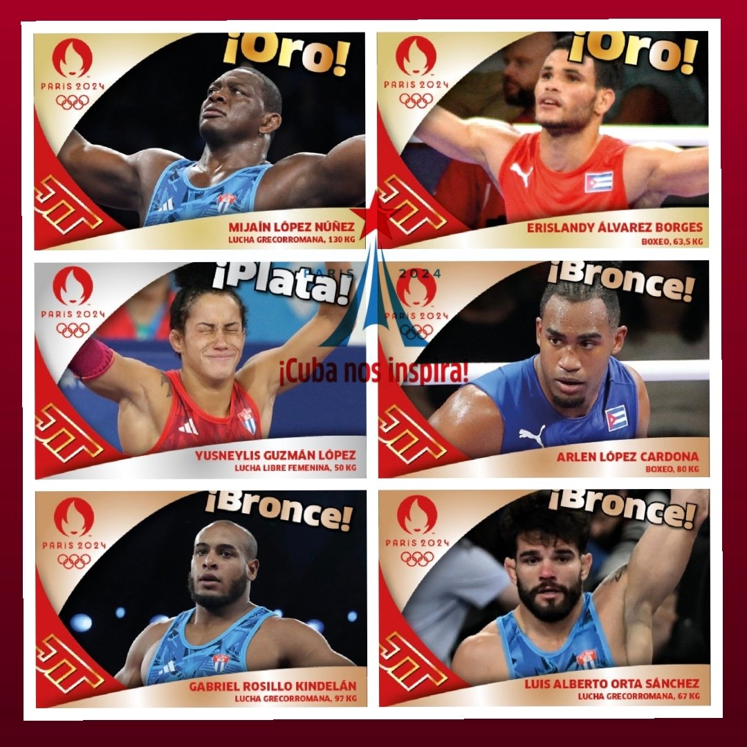 Buenas tardes....actualizando deportivamente.... 👇👇👇 Cuba en #Paris2024 hasta hoy👍