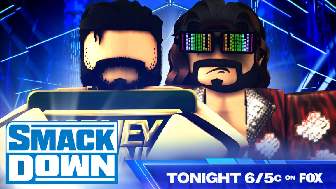 WWERPMedia's tweet photo. Thursday on #WWERPSmackdown

🇺🇸 @BloxyStyles has some words for #WWERPSummerslam

💰 Mr. MITB @IsaacMalenRW takes on #LocalMorrison

🐶 @Hood33x takes on "The Prince" #KyleBalor

📺 6/5c on @Roblox https://t.co/ODptB2dgAa