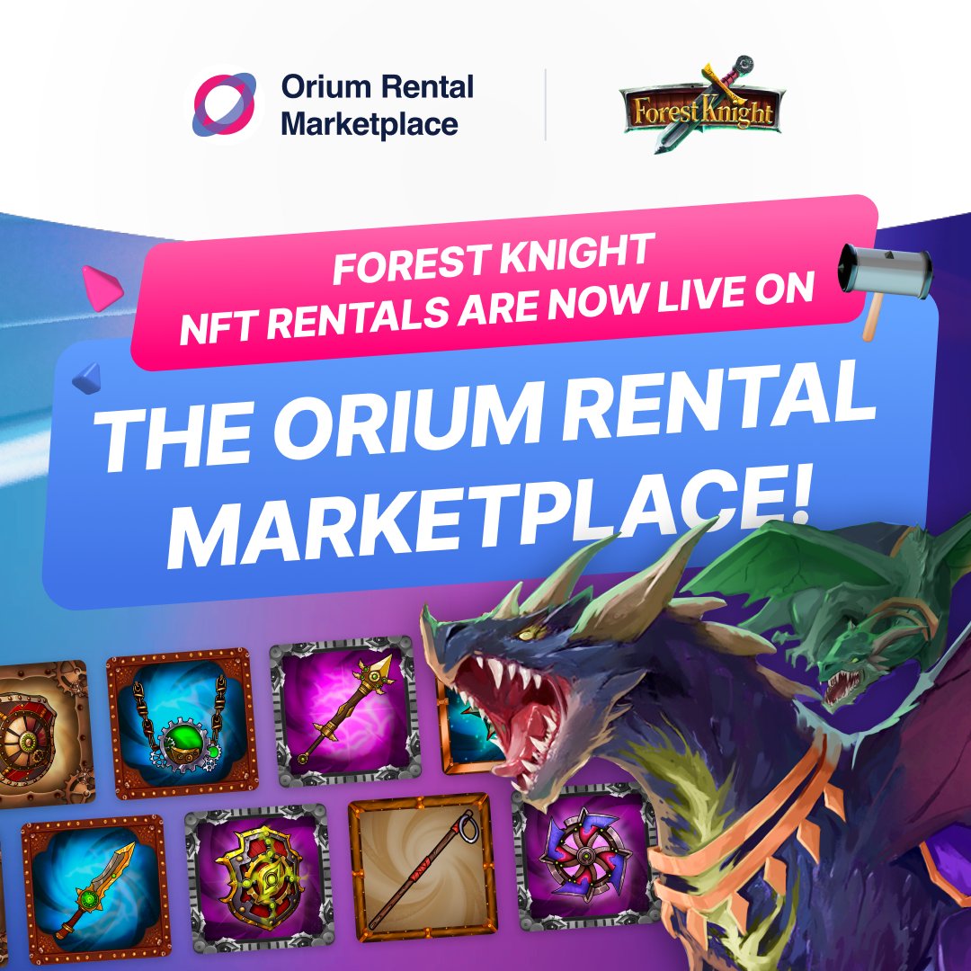 🎉 Exciting News! 🎉

We are thrilled to announce that <a href="/ForestKnight_io/">Forest Knight</a> NFTs are now available for rent on the Orium Rental Marketplace! 🙌 

Dive into the adventure and level up your gaming experience with the ability to rent these exclusive NFTs just in time for PVP Season