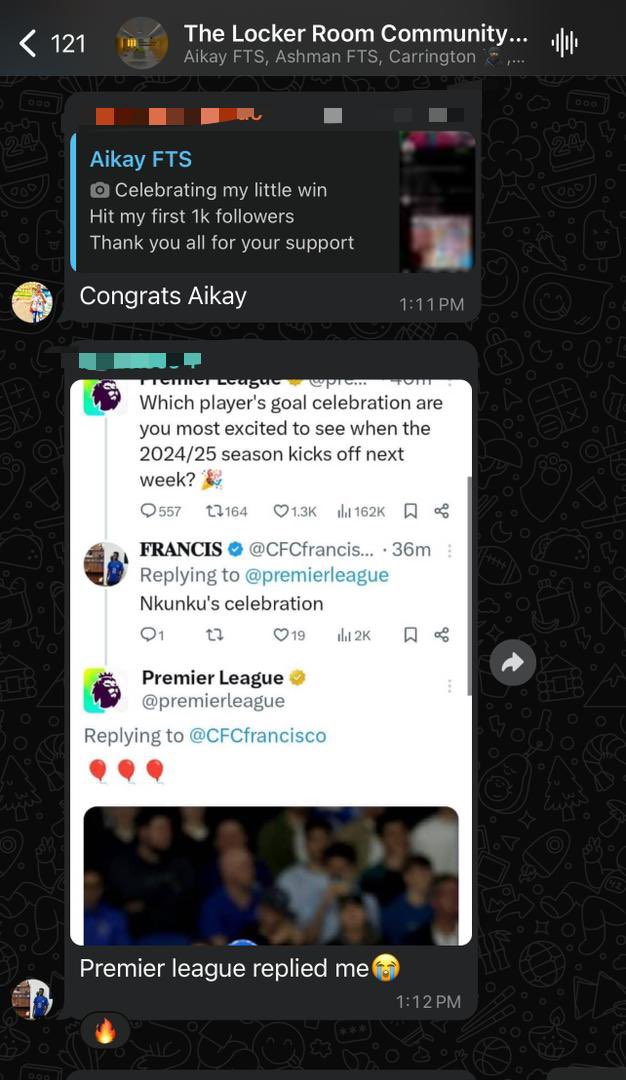 0g_papil0's tweet photo. Another #FootballTwitterSecrets testimonial is here 🥳🥳
@CFCfrancisco & @UgoOsinobi Congratioks guys🔥
It’s not rocket science. You can also get your own testimonies
DM me “FTS” let’s see if you’re a good fit https://t.co/QorLW41vEq