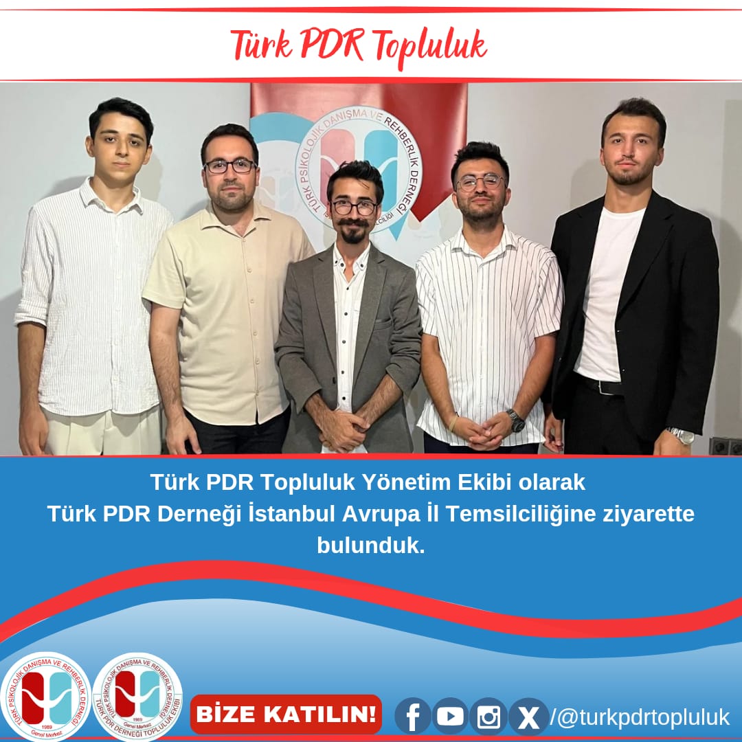 turkpdrtopluluk's tweet photo. Türk PDR Topluluk Yönetim Ekibi olarak bugün, Türk PDR Derneği İstanbul Avrupa İl Temsilciliğindeydik. İl Temsilciliği Yönetim Kurulu Üyelerine misafirperverlikleri için teşekkürlerimizi sunuyoruz. 

@turkpdrdernegi 
@turkpdristanbul
@mesutyldrm_pdr 
@mebpgm 
@PFurkanden https://t.co/XCN5Y2agSz