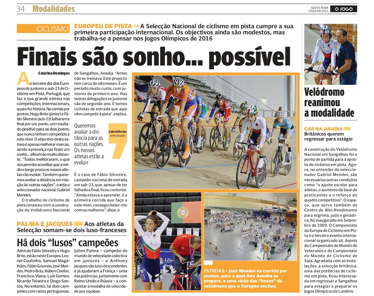 cdomingos25's tweet photo. Quando @ojogo foi conhecer o Velódromo de Sangalhos pela primeira vez. Em 13 anos, o crescimento foi drástico e o ciclismo de pista, com Iúri Leitão, valeu a segunda medalha de Portugal em #Paris2024 https://t.co/d0OJAlXNAK