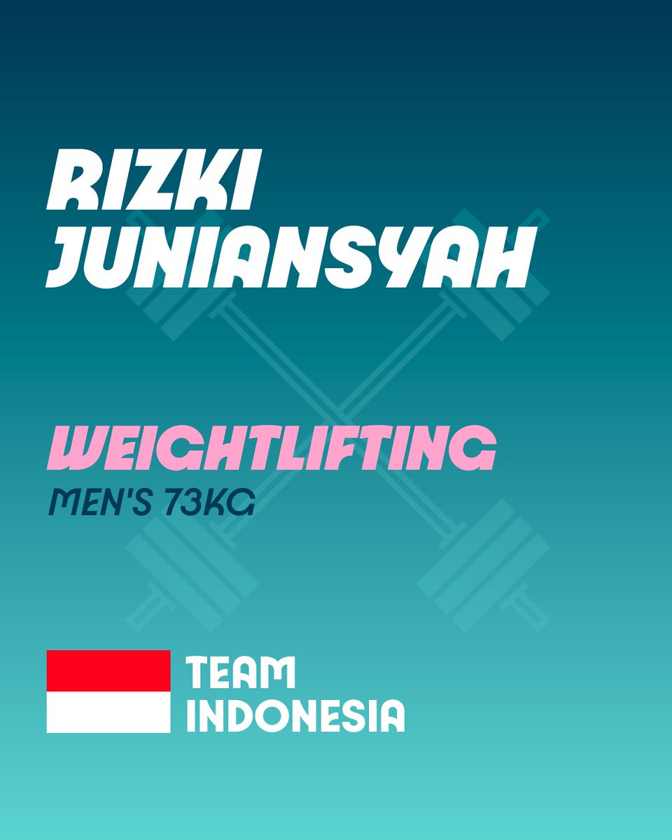 Paris2024's tweet photo. ⚠️ OLYMPIC RECORD
Indonesia's Rizki Juniansyah set a new OLYMPIC RECORD in weightlifting :199kg clean and jerk !

⚠️ RECORD OLYMPIQUE
L'Indonésien Rizki Juniansyah a établi un nouveau RECORD OLYMPIQUE en haltérophilie : 199 kg à l'épaulé-jeté !

#Paris2024 https://t.co/gT3i0J1Zga
