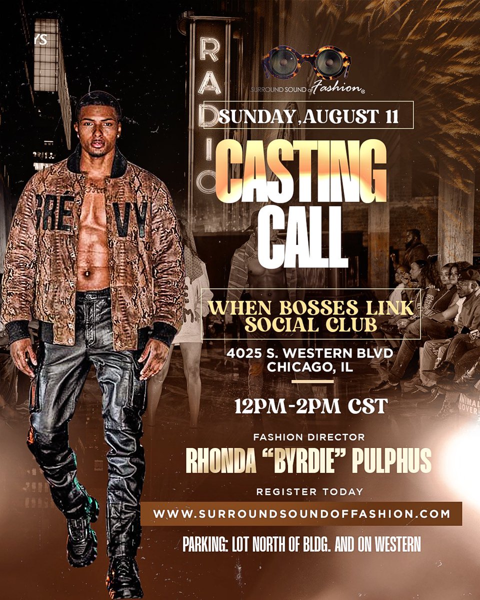 Casting Call for models and designers this Sunday! You don’t want to miss this. surroundsoundoffashion.com