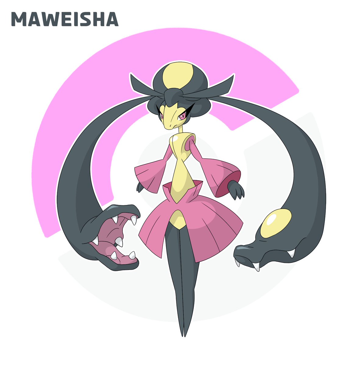 FavaBeansArt's tweet photo. I've been playing as a Mawile in a Pokeymanz TTRPG campaign who can now evolve. So I made what I think a Mawile evolution might look like. On the left is the Pokémon style base version. On the right is the concept for my character.
#Pokemon https://t.co/rC5XtppNg6