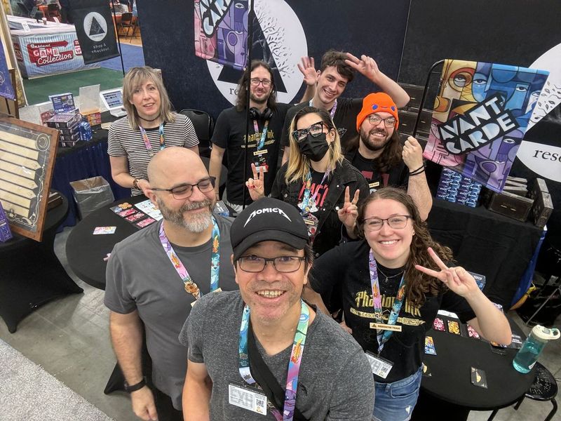 resonym's tweet photo. Last week we were in Indianapolis setting up for Gen Con. 🤯

Here is the Resonym staff and demo team!  Excited to see everyone at PAXU in less than 6 months! https://t.co/BUBeaxT60O