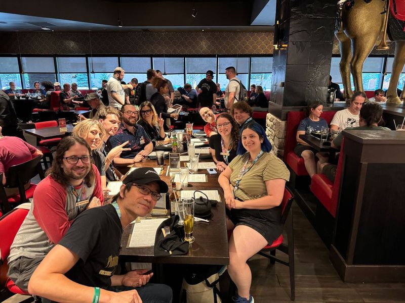 Last week we were in Indianapolis setting up for Gen Con. 🤯

Here is the Resonym staff and demo team!  Excited to see everyone at PAXU in less than 6 months!