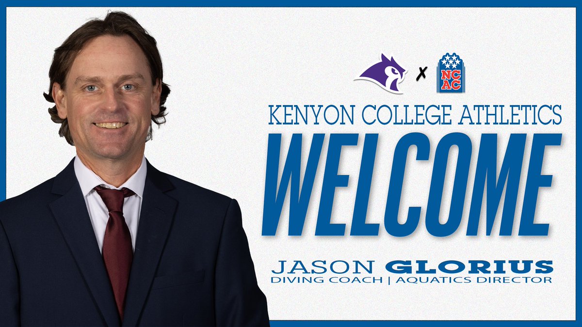 Jason Glorius joins the <a href="/kenyonsports/">Kenyon Sports</a> Owls as Diving Coach and Aquatics Director. Welcome back to the <a href="/NCAC/">NCAC</a>, Coach Glorius! #NCACFamily 

#NCACPride | #ncacdive

📰 | tinyurl.com/4re6czwn