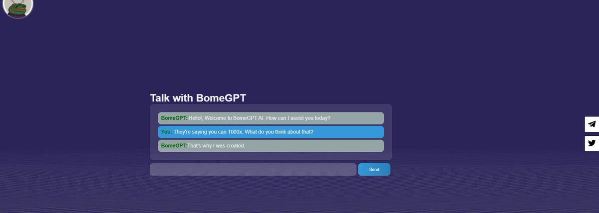 BomeGPT's tweet photo. Cool! 😎 #BOMECHAIN #Bome #BOMEGPT https://t.co/VlGAcxy97s