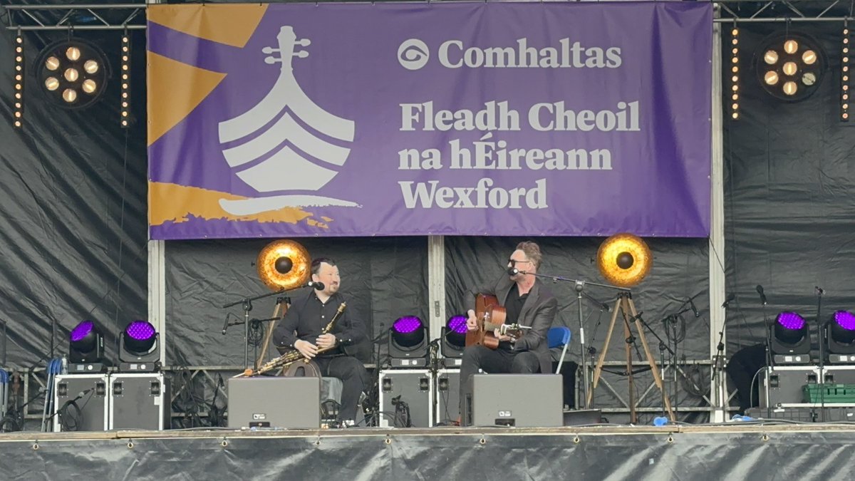The energy at the Fleadh yesterday was fantastic. I can't quite explain how much I enjoy entertaining people through music.  First with Dabilla. Then again with Tradify.
