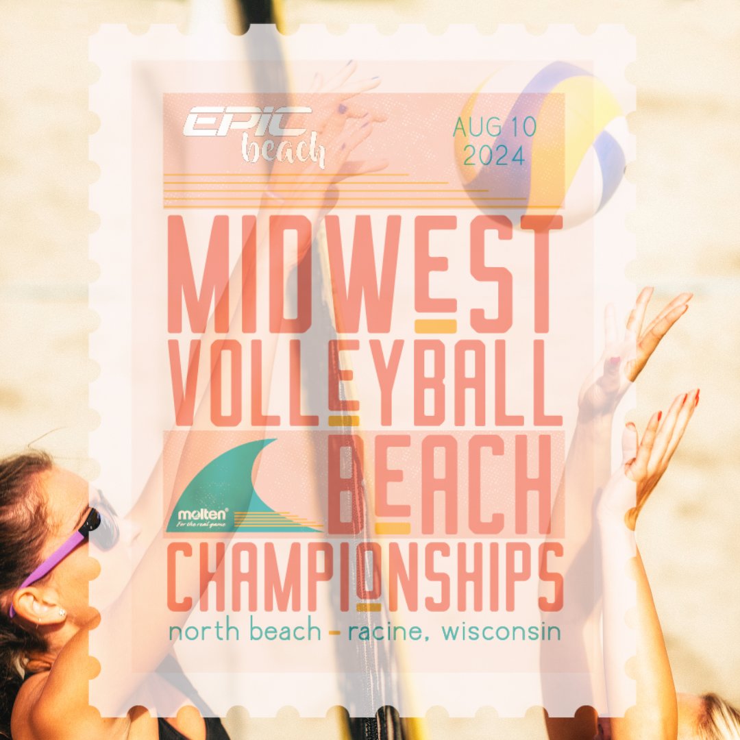 epicvball's tweet photo. Only 2 days left until the Midwest Volleyball Beach Championships hosted by Epic Volleyball Club! If you don't have plans this weekend, grab your spot and join the action on the sand. Sign up now and be part of the excitement! 🏐🌊 #EpicVolleyball #BeachChampionships 
LINK IN BIO https://t.co/GF7nTx38QZ