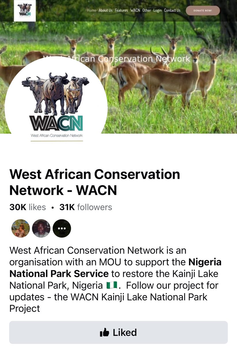 West African Conservation Network (WACN) (@westafricancon1) on Twitter photo West African Conservation Network is an organisation with an MOU to support the <a href="/NigeriaParks/">National Park Service-Nigeria</a> to restore the Kainji Lake National Park, Nigeria 🇳🇬. Follow our project for updates - the WACN Kainji Lake National Park Project West African Conservation Network is an organisation with an MOU to support the <a href="/NigeriaParks/">National Park Service-Nigeria</a> to restore the Kainji Lake National Park, Nigeria 🇳🇬. Follow our project for updates - the WACN Kainji Lake National Park Project
