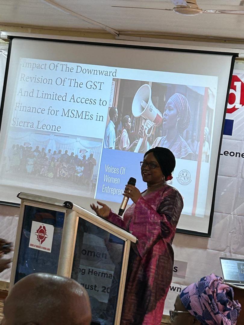 BAN along with 50/50 with support from Christian Aid today launched a report  "The impact of the downward revision of the GST and limited access to finance for MSMEs in Sierra Leone: the voices of entrepreneurs."