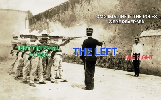 FromKulak's tweet image. the objective of right wing politics must not be to ask "What if the roles were reversed?"

But to actually reverse them