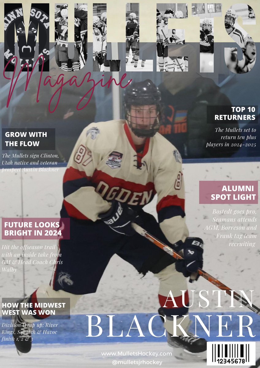MulletsJrHockey's tweet image. Mullie nation!!! As Training Camp approaches, please help us welcome in the rest of the players we’ve signed for this season. Up next is Clinton, Utah native Austin Blackner!!! Welcome to the family, Austin!! #GrowWithTheFlow