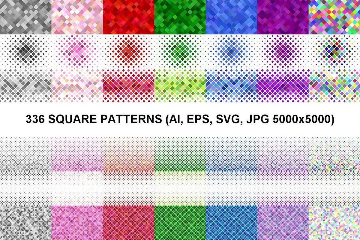 DavidZydd's tweet photo. 336 Square Patterns AI EPS SVG JPG 5000x5000 https://t.co/O78ASNr1ms #PremiumVectorBackground #DiscountBackground #GeometricDesign #backdrop #PremiumVector #CheapVectorBackground #PatternSet #sale #pinkgraphics #DiscountBackground #CheapVectorGraphic https://t.co/iWDFD9QUNQ