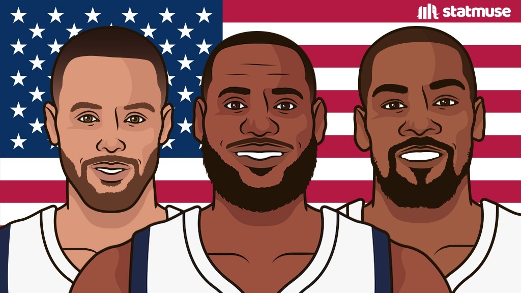 These three legends played the entire 4th quarter in the comeback win vs Serbia.