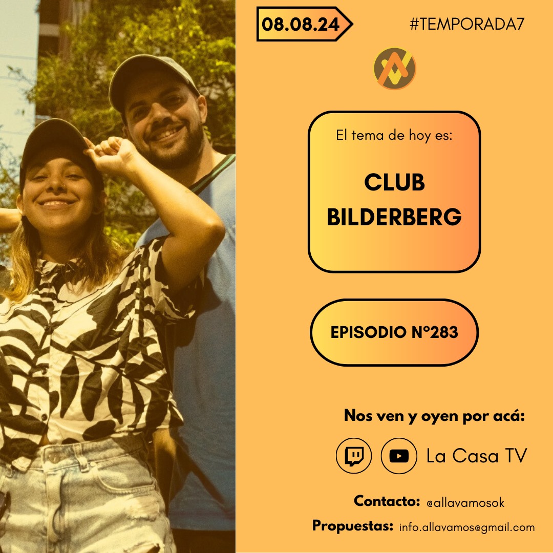 ⚠️ ATENCION ⚠️

🩶 ¡Feliz juevecito, audiyentes! ☁️

#ElTemaDeHoy: CLUB BILDERBERG.

Esta noche, hablaremos sobre una reunión secreta que junta a los políticos y empresarios más poderosos del mundo. 🤑🤔

🎧 Jueves, de 20 a 21hs, por <a href="/lacasagamerok/">La Casa Gamer</a>

#Stream #Agosto #Jueves