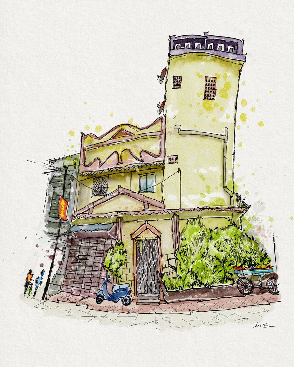 SaifArash's tweet image. Madurai Colours in Lines, Mindfulness Time 

#Drawing #UrbanSketch