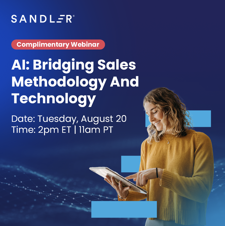 VanVansant's tweet photo. Sales methodology 🤝 AI technology
Gain insights on the current sales AI landscape, including actionable strategies to sell faster and smarter. 
 
🔗Take your sales game into the future! Register today: https://t.co/foYAle1DBo
#Sandler #SalesTraining #Technology https://t.co/zoZDFhznva