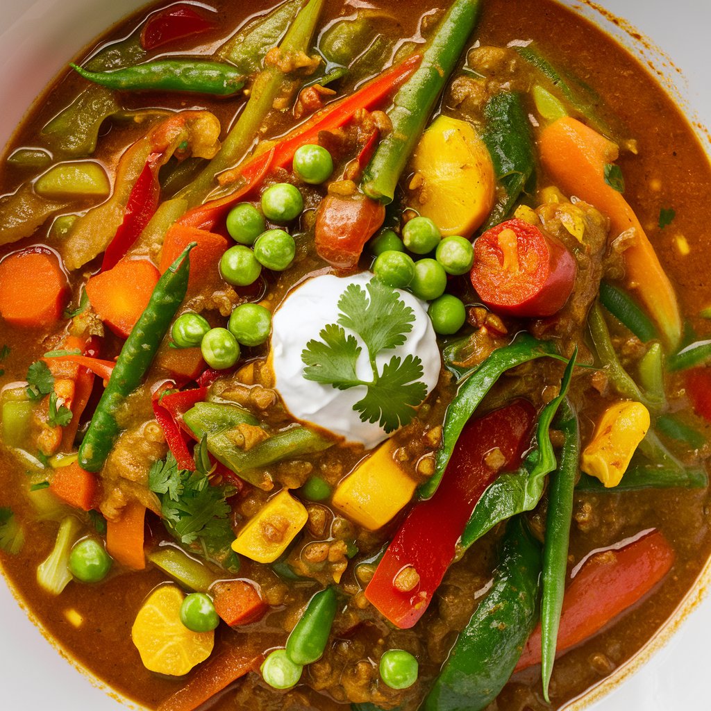 MainikSheladiya's tweet photo. "🍲 Dive into a culturally rich and healthy dish tonight! Check out our step-by-step recipe for a delicious and nutritious vegetarian curry. Great for home cooks and nutritionists alike! #CulturalCuisine #HealthyRecipes #NutritionTips" https://t.co/ogxugvPq0f