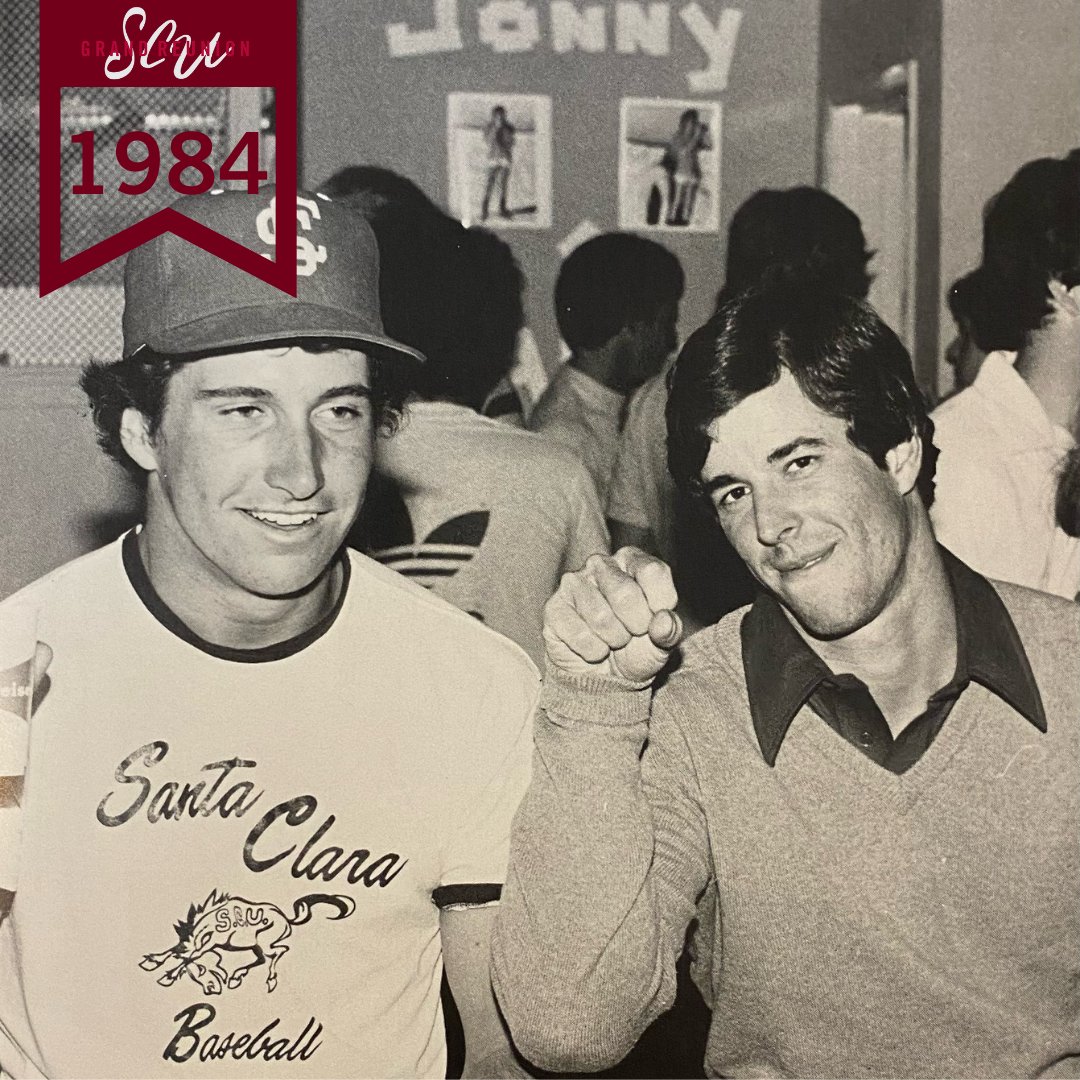 scualumni's tweet photo. #TBT: Radical, dude! We are excited to celebrate the #Classof1984 who’ll commemorate their 40th reunion this Oct. Event updates: https://t.co/yT2DsaYgfx #SCUGrandReunion https://t.co/QrQ8mcDG8Y