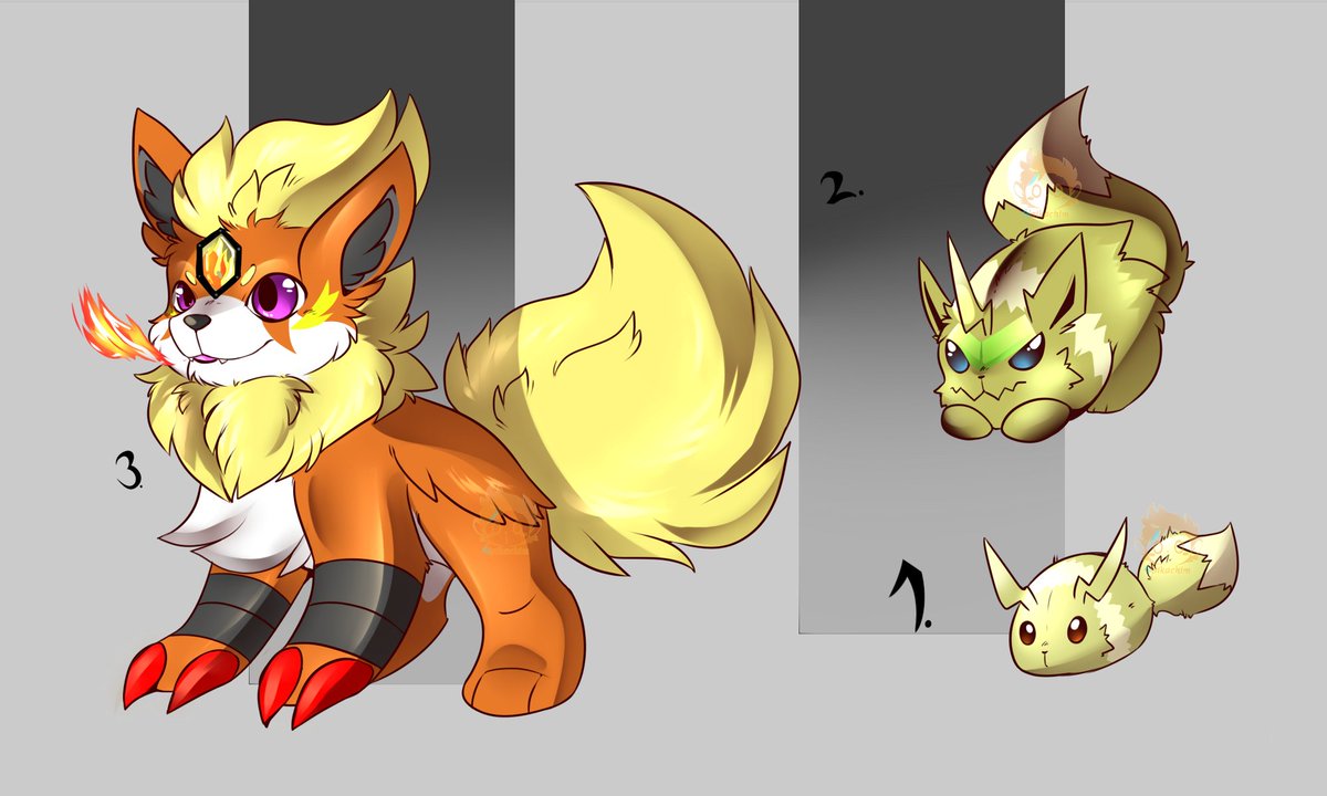 pikachim221's tweet photo. 1.#choromon #eevee 10$
2.#Bibimon #eevee 15$
3.#flareon #loogamon 27$
#paypal #open
Discord server: https://t.co/UnSYRsSPAD
#digimon #adopts #digifakes #fakemon #pokemon #fuzemon #fusionmon #digi_poke https://t.co/nERnFaYvwq