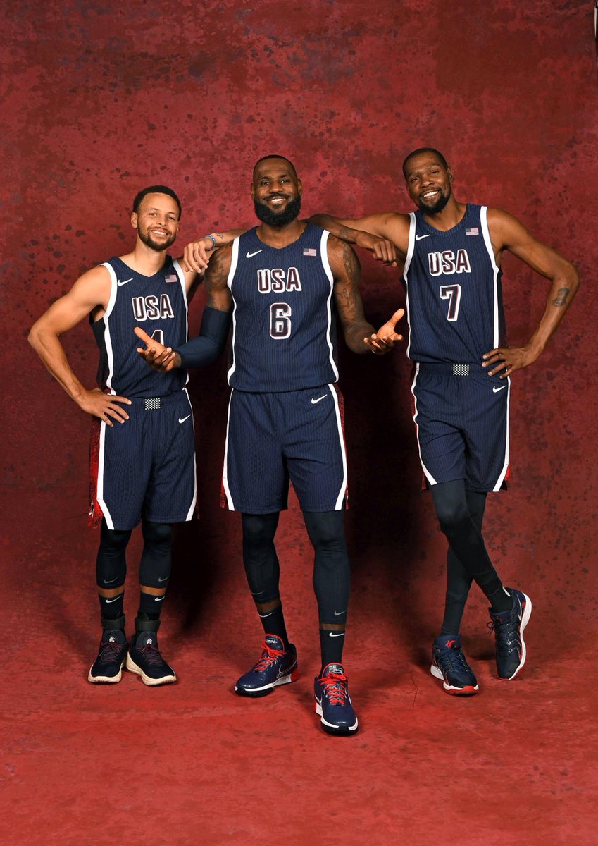 Steph Curry, LeBron James, and Kevin Durant scored the final 13 points for Team USA in their comeback win vs. Serbia, per <a href="/NBA/">NBA</a> 

🐐🐐🐐