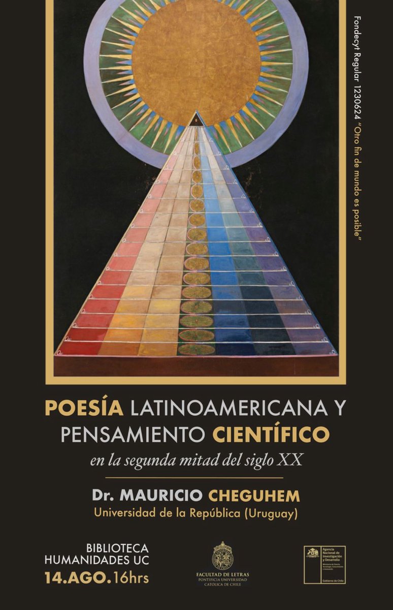 Miércoles 14 de agosto a las 16hrs. en la Biblioteca de Humanidades en el Campus San Joaquín, conferencia del profesor Mauricio Cheguhem de la U. de la República (Uruguay) gratuito