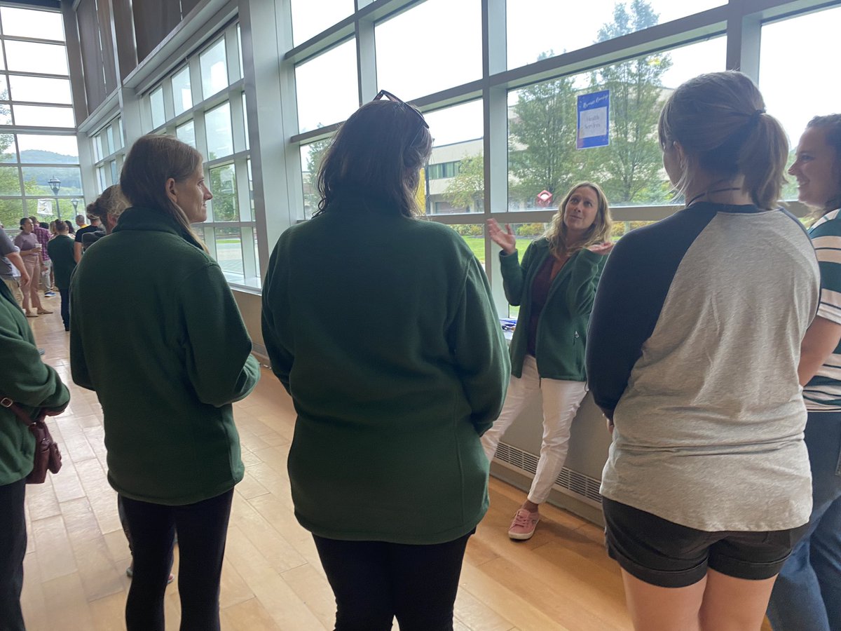 MaryBonderoff's tweet photo. Excited to participate in opening academic council and student life meetings this week! Appreciate all the engagement and work to prepare for our @SUNYDelhi students’ success! #AllintoWin https://t.co/3t8itcaf1u