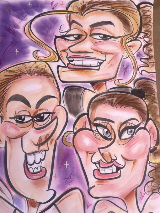 Sorry i havent posted much on here im in the caricature mines 