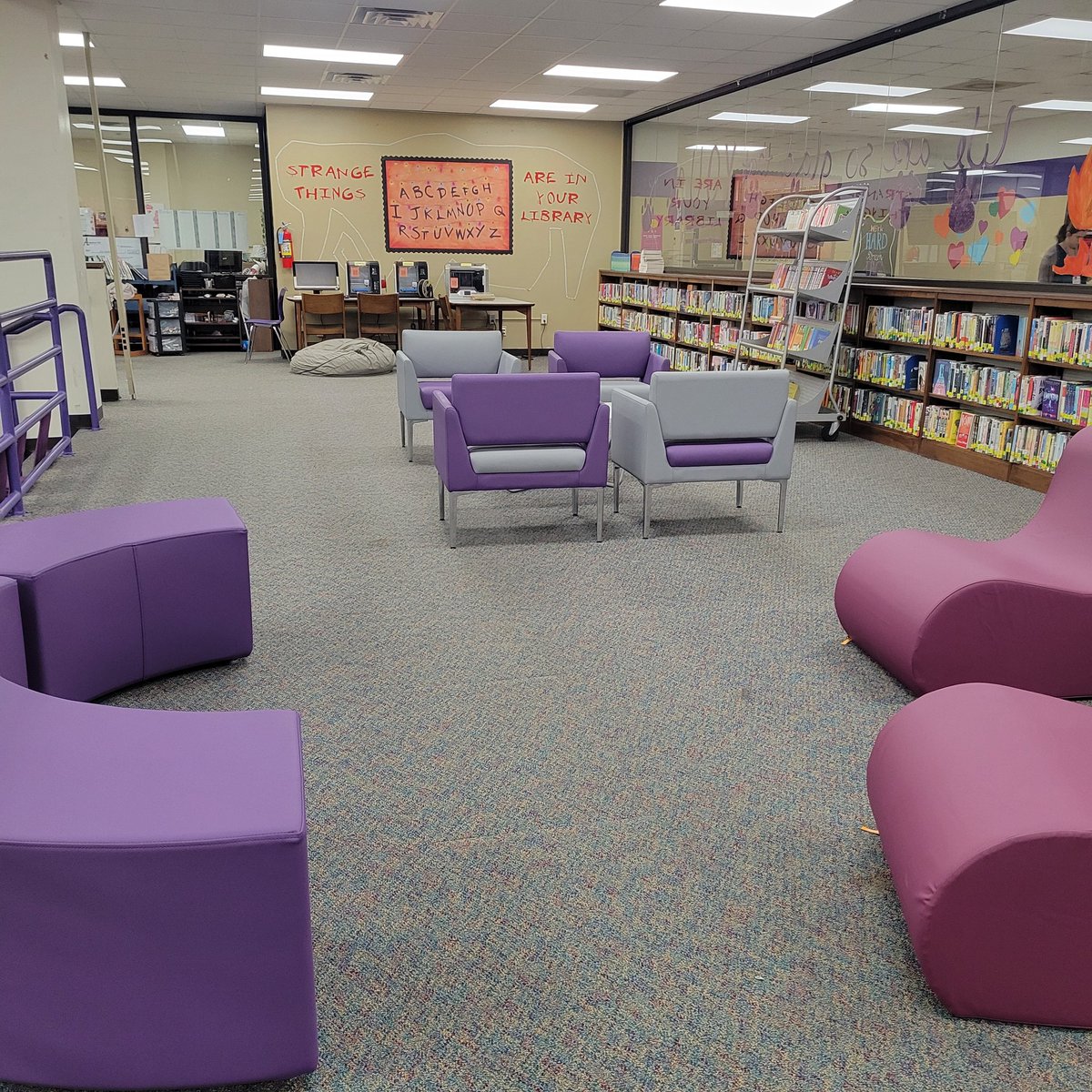 AJHLibrarian💜 (@librarianinthem) on Twitter photo So thankful to <a href="/AngletonISD/">Angleton ISD</a> for our new library furniture! We've had lots of positive comments about the change... now we wait for school to start! So thankful to <a href="/AngletonISD/">Angleton ISD</a> for our new library furniture! We've had lots of positive comments about the change... now we wait for school to start!