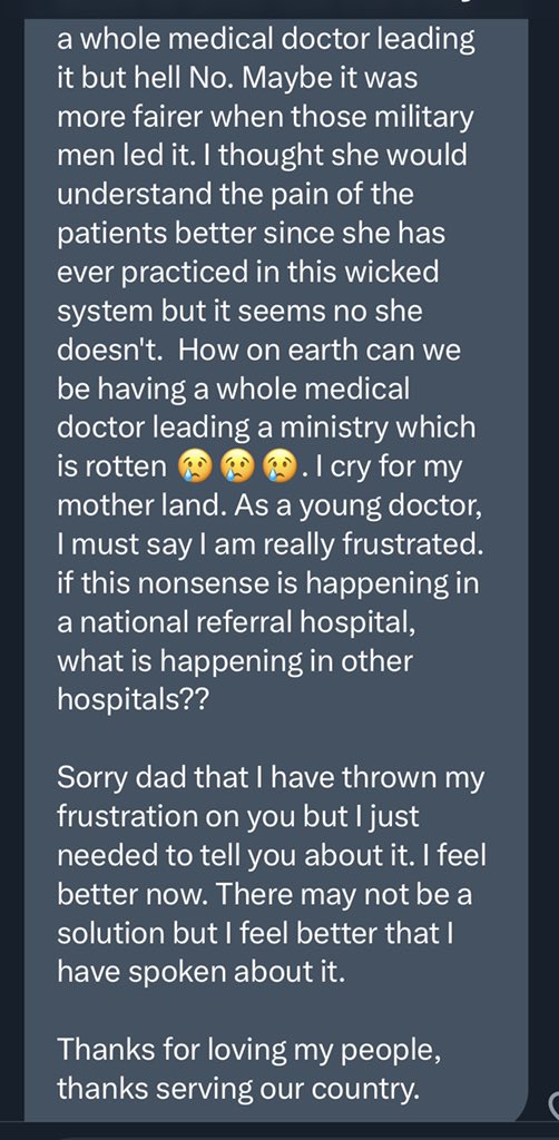SpireJim's tweet photo. What do you think of this narrative from a student practicing in Mulago? 
@MinofHealthUG @DianaAtwine https://t.co/IkAkcULm7P