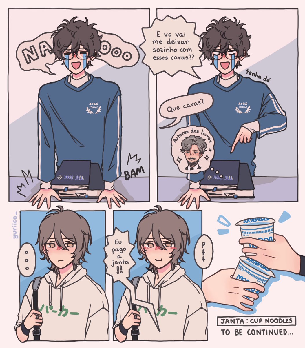 Fiz uma tirinha dos meus OCs San e Ette 🍞🥖💖

Desenhei eles pela primeira vez faz um tempinho como Bread Boys (os meninos pão kkk faltou um) colocando aqui tbm pq faz tempo q n faço alguma coisinha assim adsahk