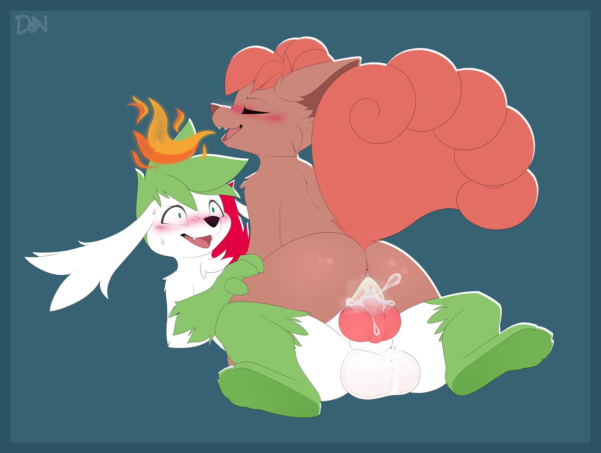 TheKnowDwagon's tweet photo. Watch Out for Those Flames!

Comm for FloraSky, Shaymin x Vulpix https://t.co/3fmw2o2cXm